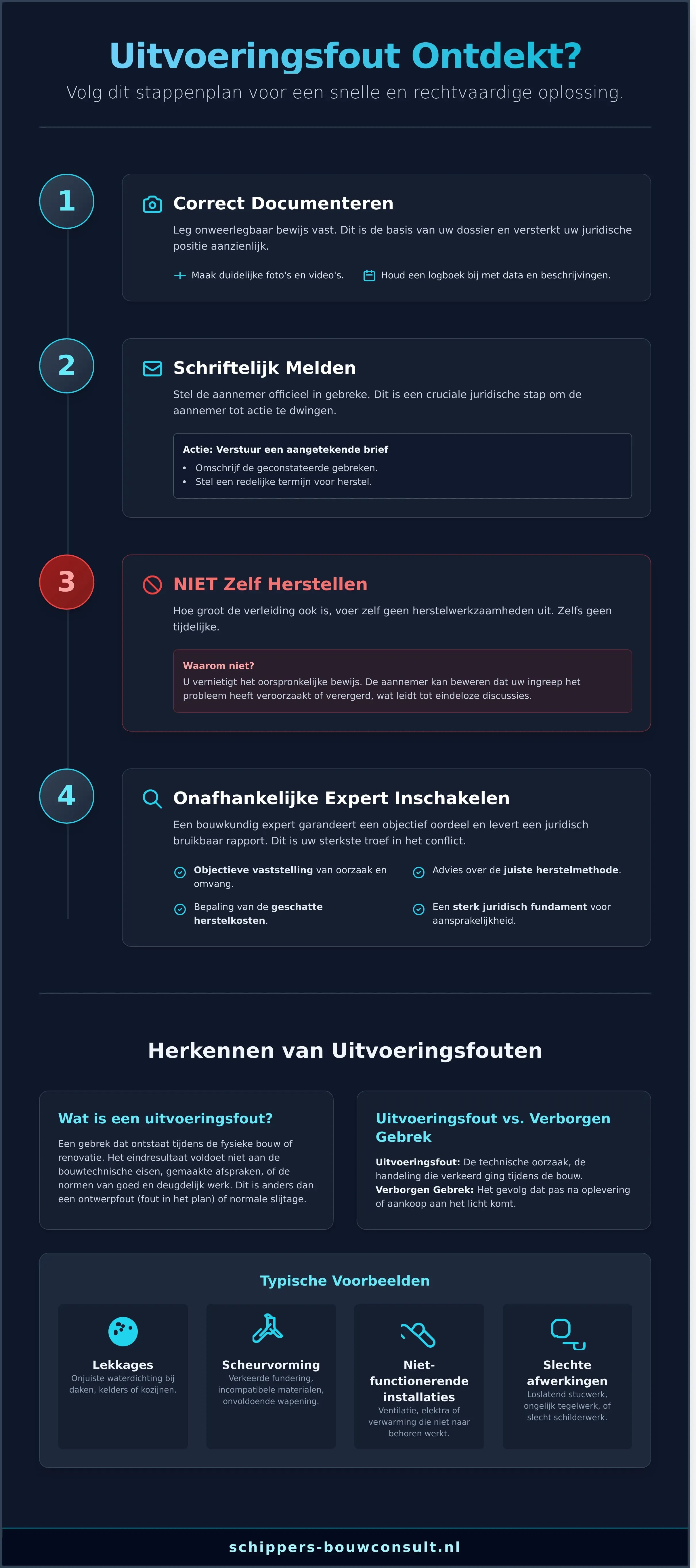 Expertise bij Uitvoeringsfouten: Uw Complete Stappenplan - Infographic