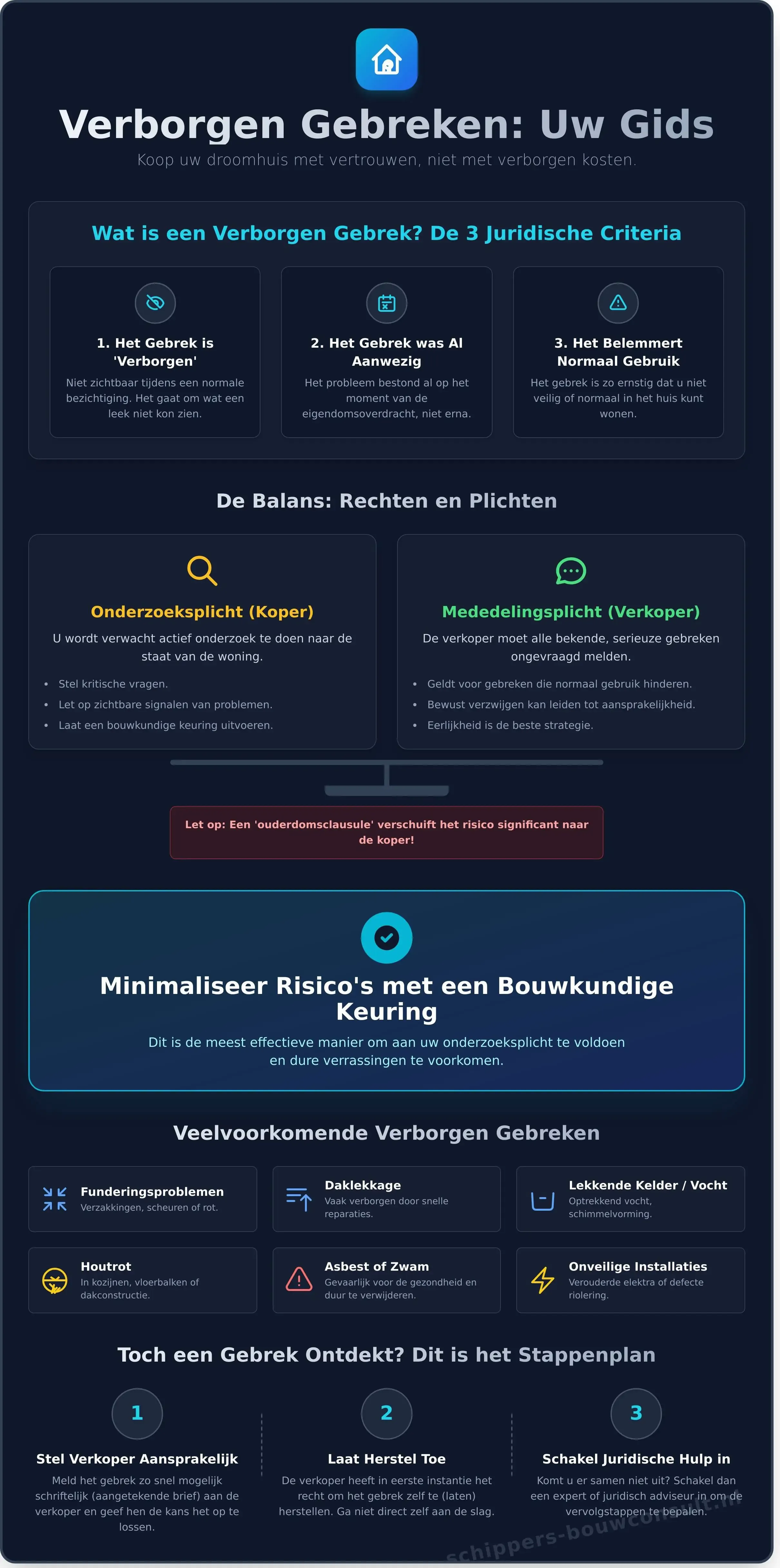 Verborgen Gebreken: De Ultieme Gids voor Huizenkopers - Infographic