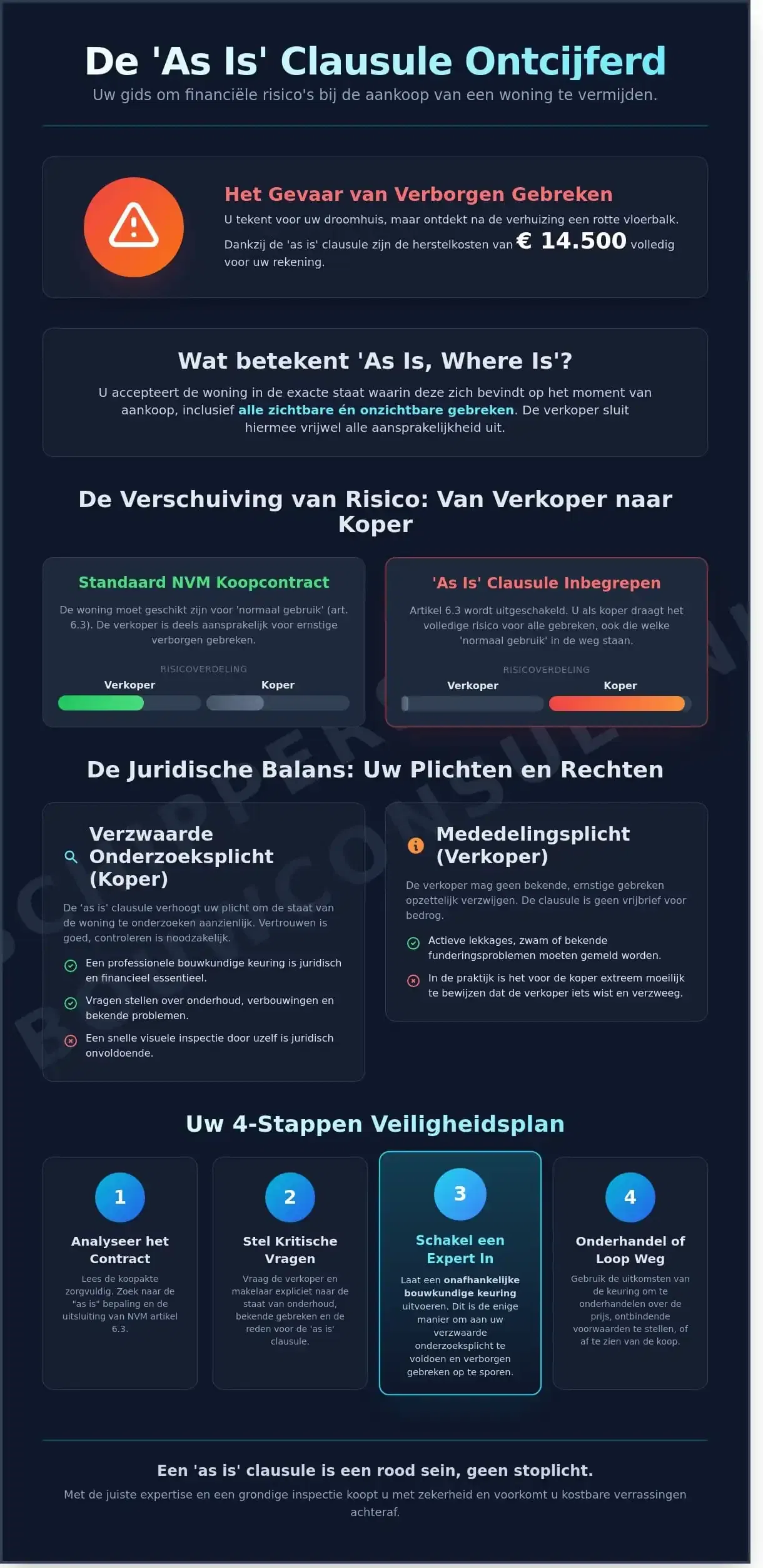 As is clausule bij een huis kopen: Risico's, betekenis en jouw onderzoeksplicht in 2026