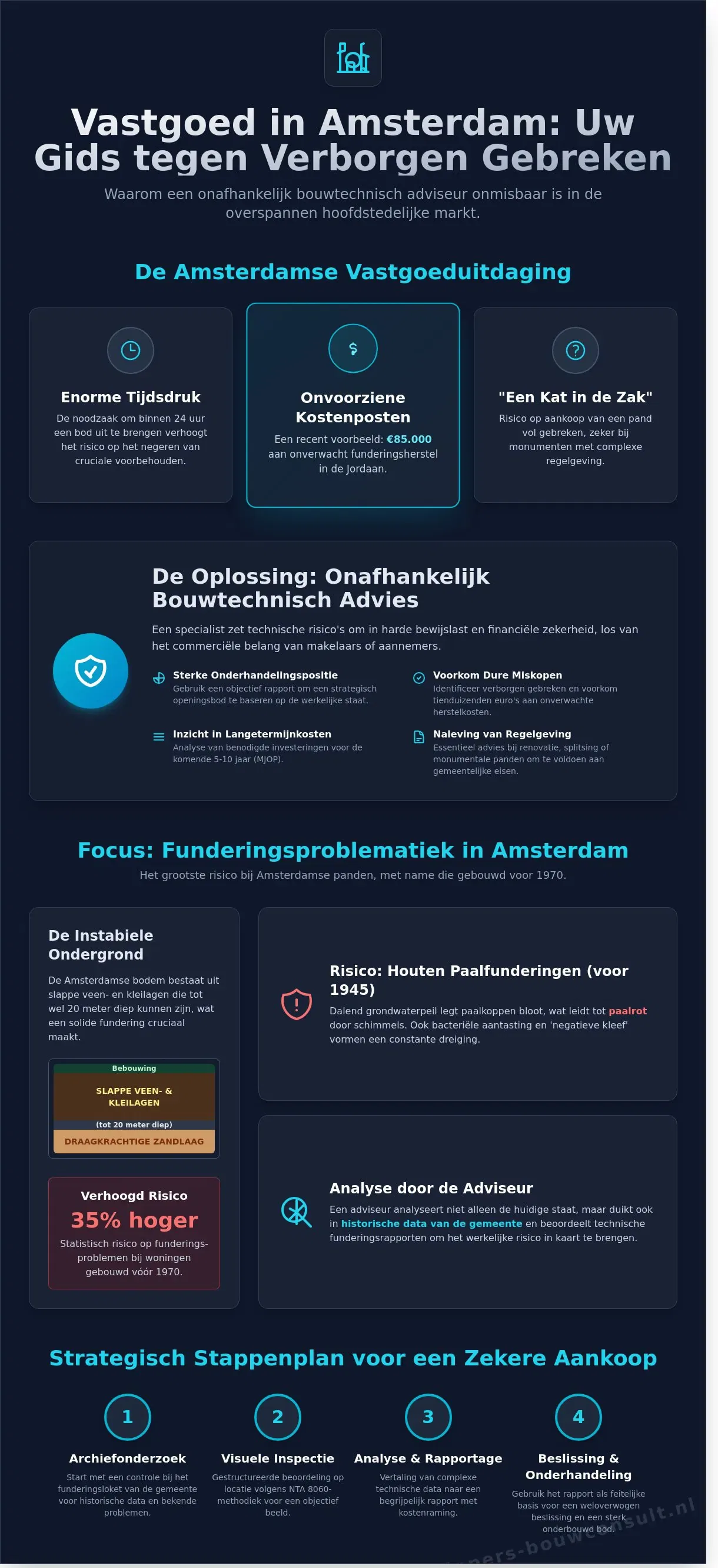 Bouwtechnisch adviseur Amsterdam: Zekerheid bij aankoop en onderhoud