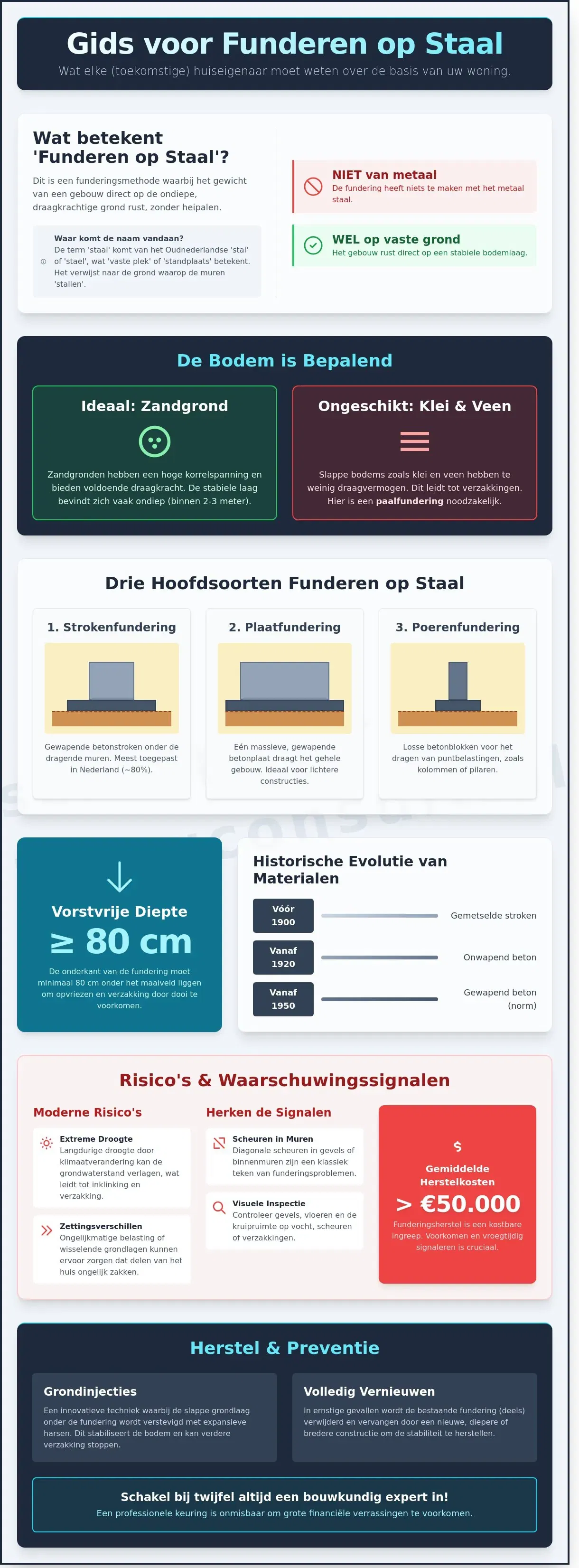 Fundering op Staal: De Complete Gids voor Huiseigenaren en Kopers