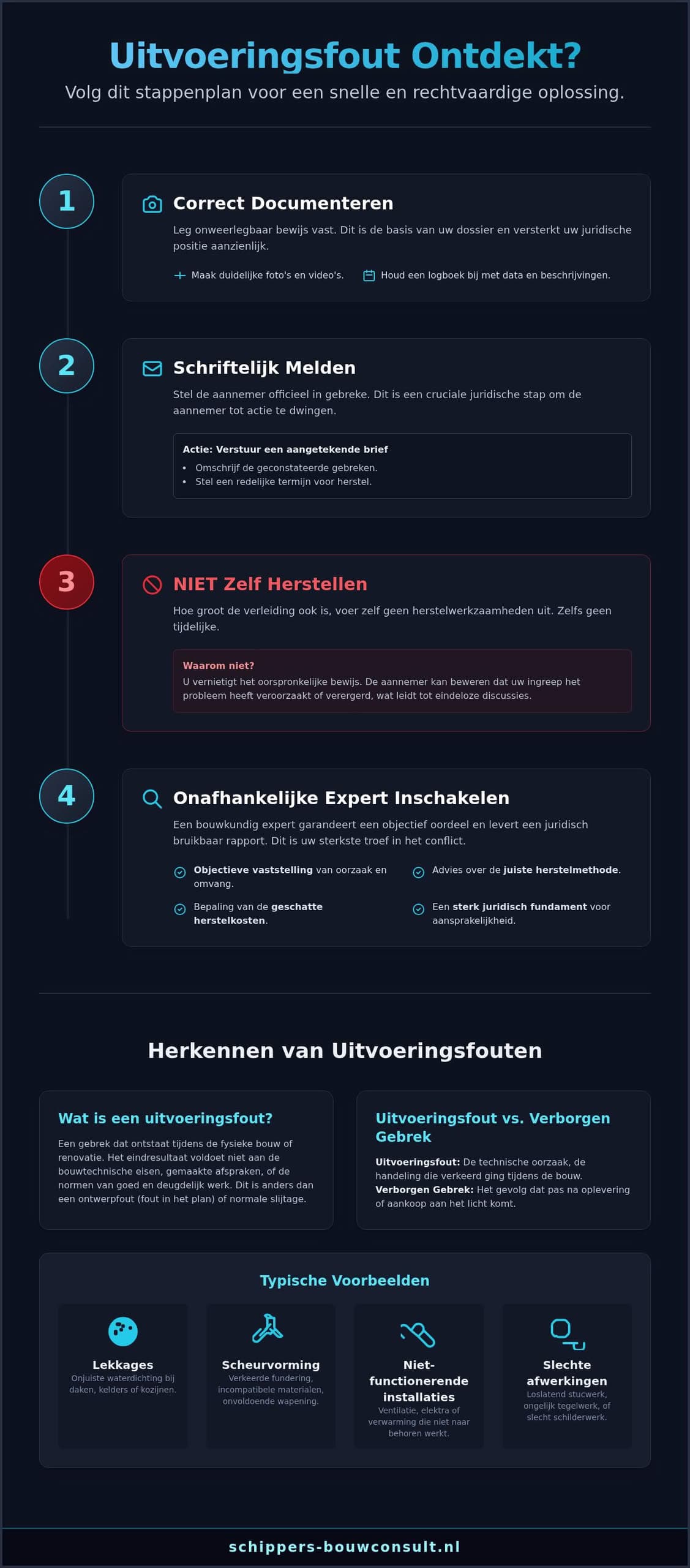 Expertise bij Uitvoeringsfouten: Uw Complete Stappenplan