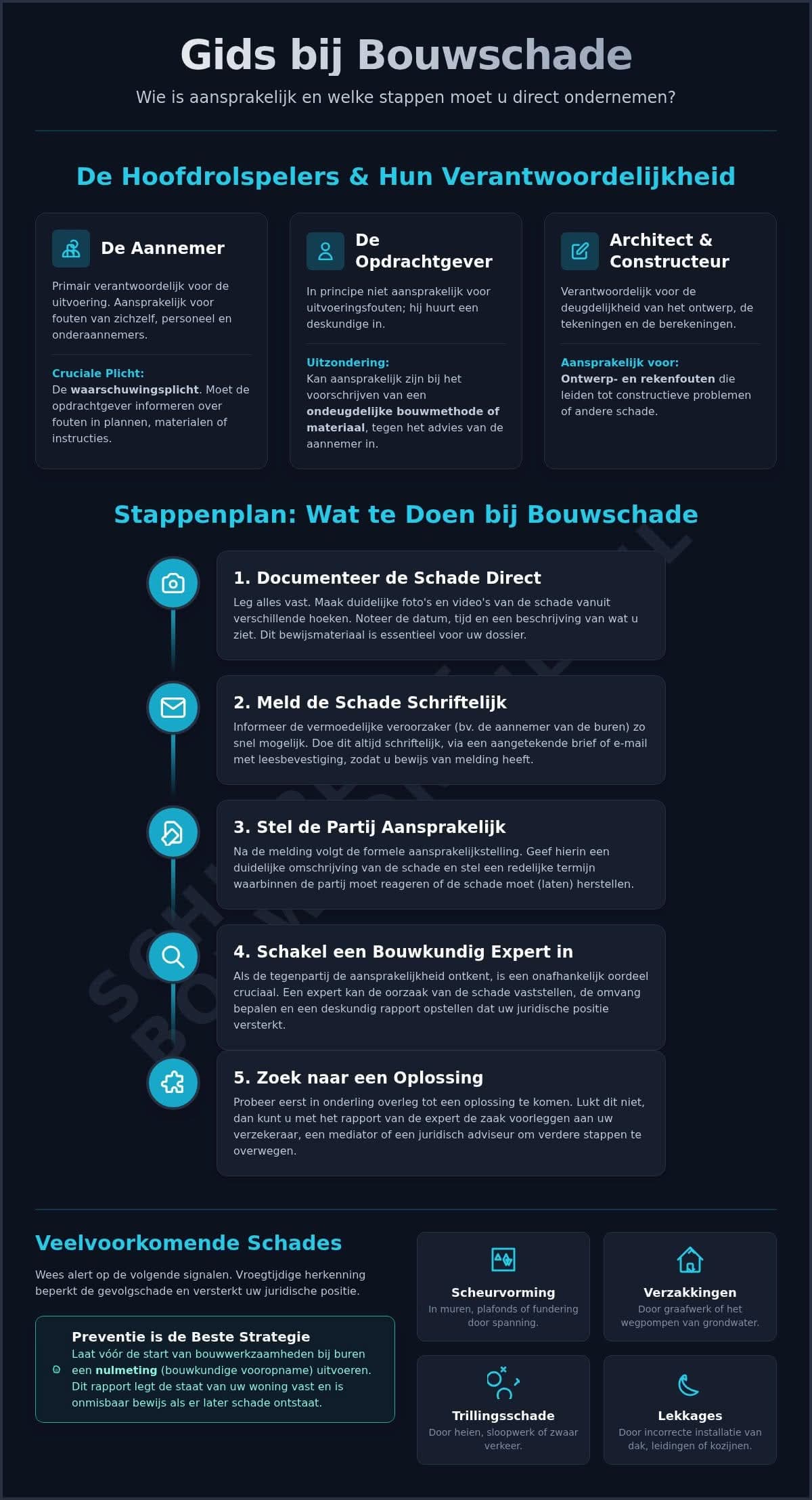 Aansprakelijkheid en Schade in de Bouw: Uw Complete Gids