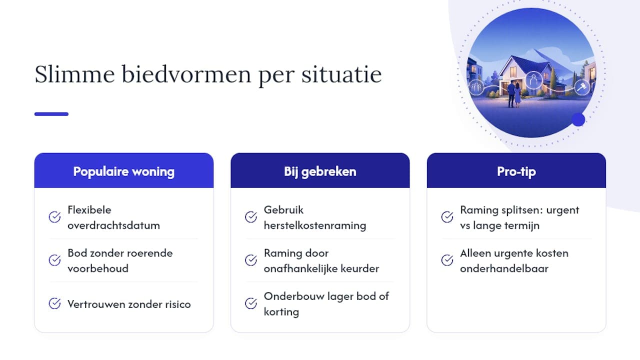 Slimme biedvormen afhankelijk van de situatie — overview diagram