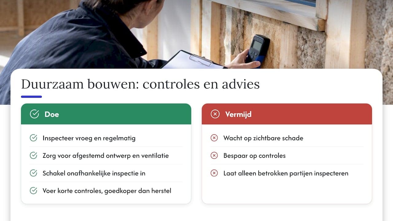 Duurzaam en onderhoudsarm bouwen met houtskelet — overview diagram